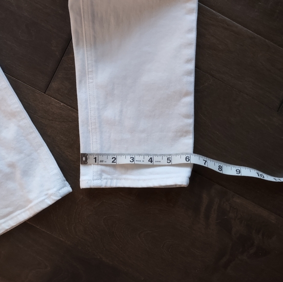 Frame Le Nik Straight Leg Jeans High Rise White - Picture 13 of 13